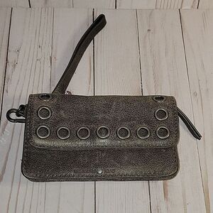 Treasure and Bond Leather Grommet Wristlet Wallet